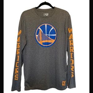 Golden State Warriors Fanatics Team Logo Mens Net-Dri Long Sleeve T-Shirt